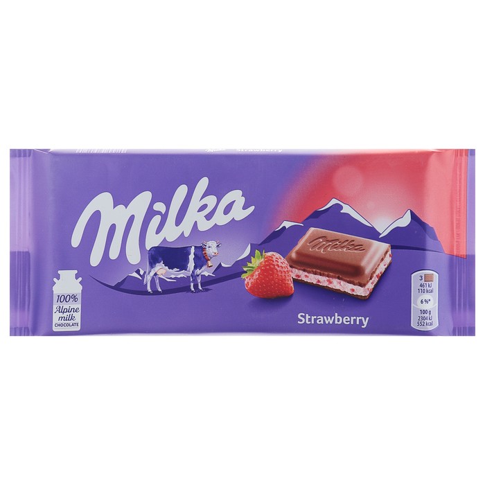Шоколад Milka Strawberry   100гр