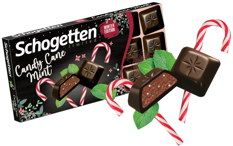 Шоколад Schogetten Candy Cane Mint 100гр