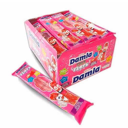 Мармелад Damla Кислые Трубочки (Клубника) 35гр