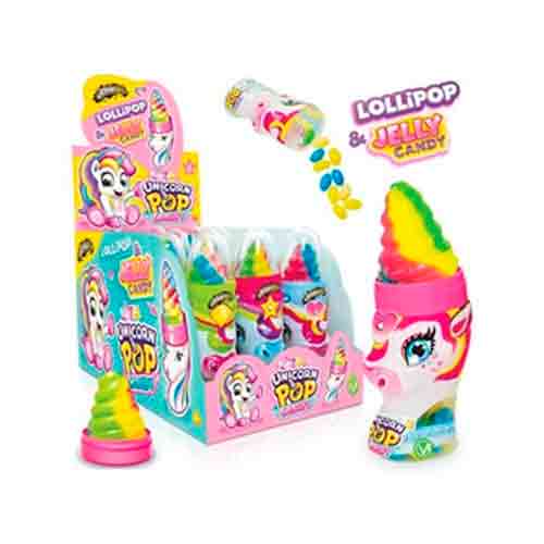 Леденец и марм. драже Unicorn Pop&Candy Display Johny Bee 50гр