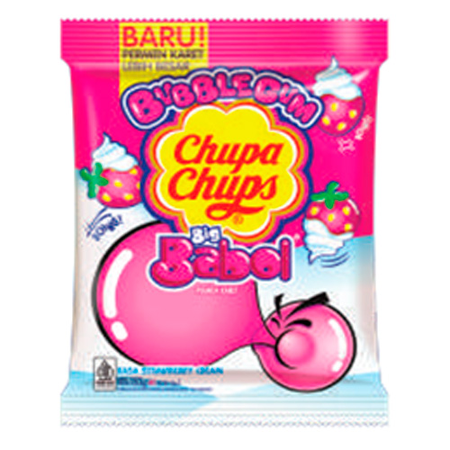 Жев.резинка Chupa Chups Strawberry Cream   152гр