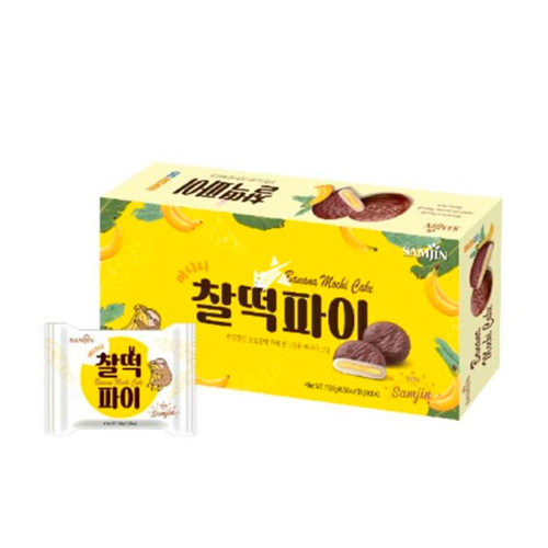 Рисовое пирожное Samjin Banana Cake   186гр