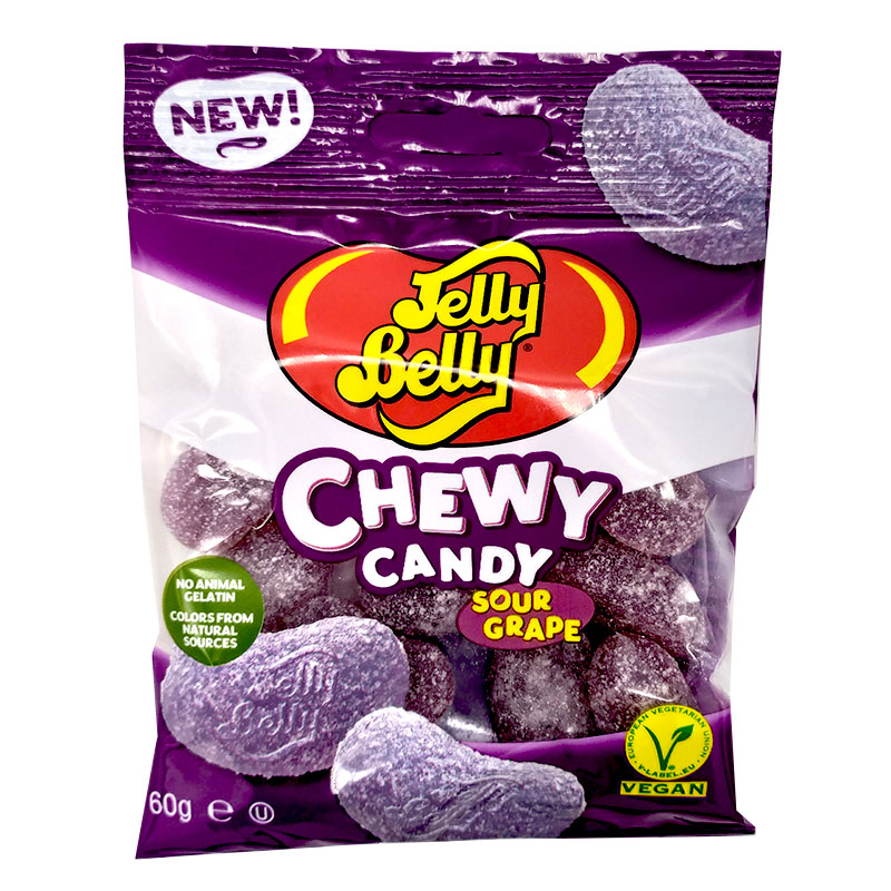 Жев.мармелад Jelly Belly Chewy Candy Sours grape 60гр