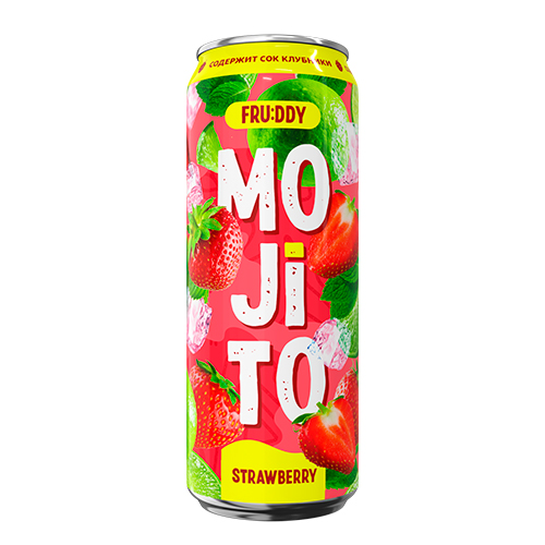 Напиток б/а Fruddy Mojito Strawberry 450мл