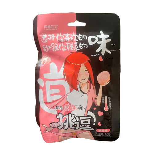Конфеты кислые Tongzhuodeni (розовая) 27гр