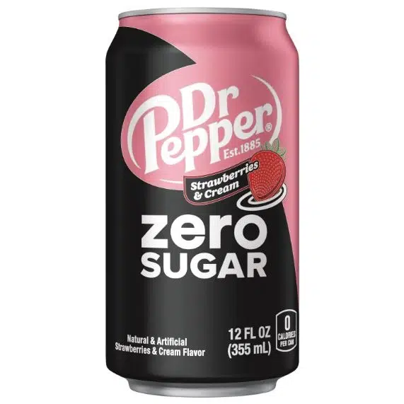 Газ.напиток Dr.Pepper Strawberry Cream Zero   355мл