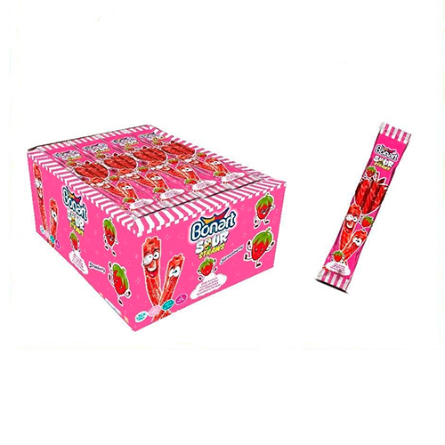 Кислые соломки Bonart Strawberry (Клубника) 35гр.