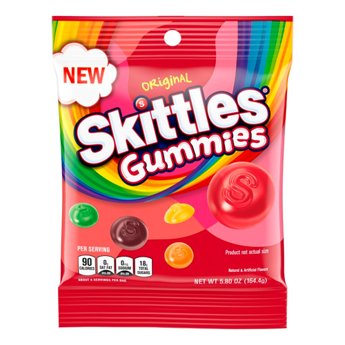 Жев.конфеты Skittles Gummies Oiginal   164,4гр