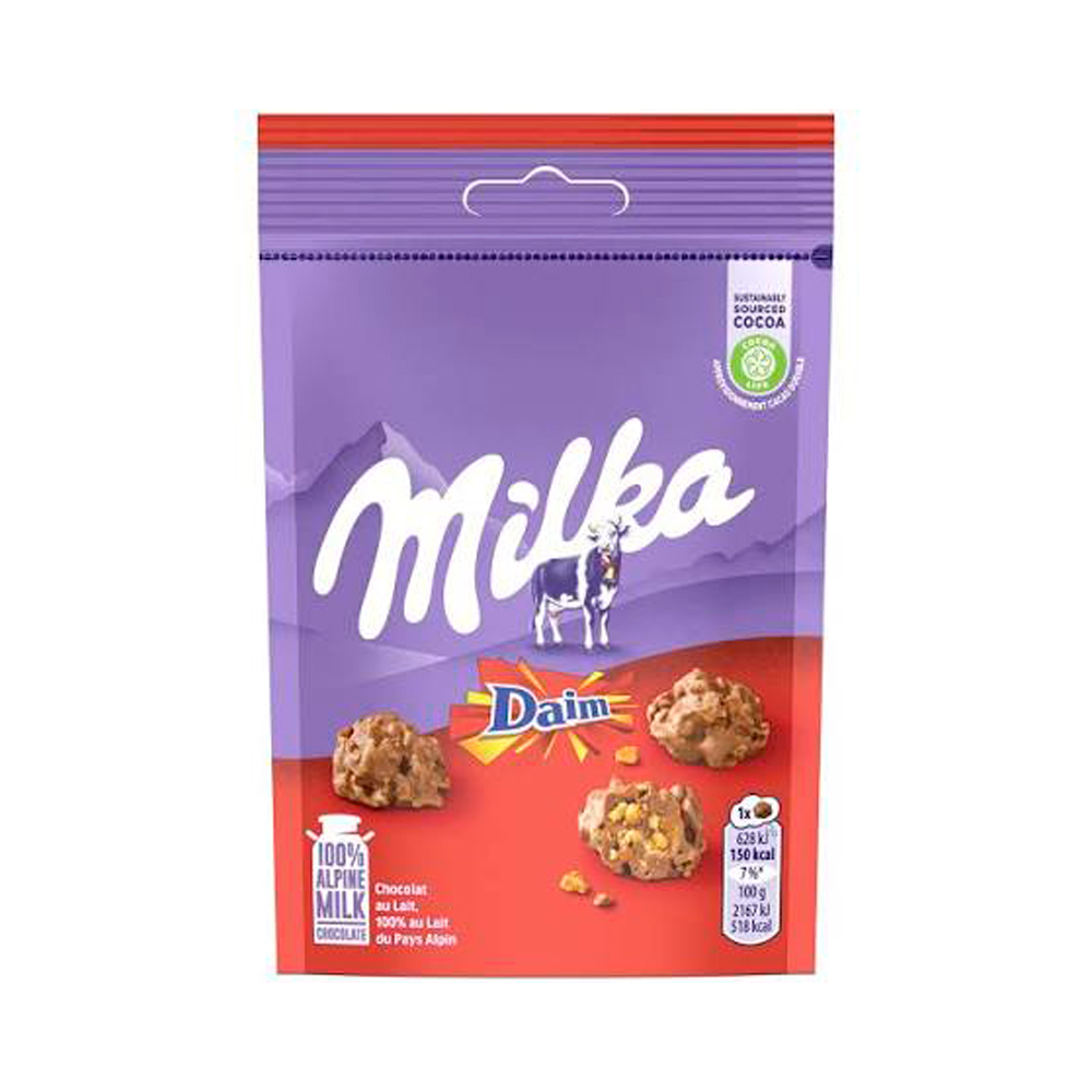 Шоколадные батончики Milka Daim Snax   145гр