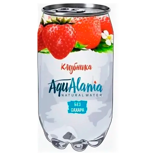 Напиток среднегаз. б/а AquAlania со вкусом Клубники 330мл.