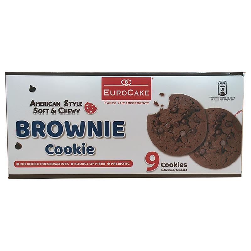 Печенье Euro Cake Брауни с кусочками шоколада 252гр
