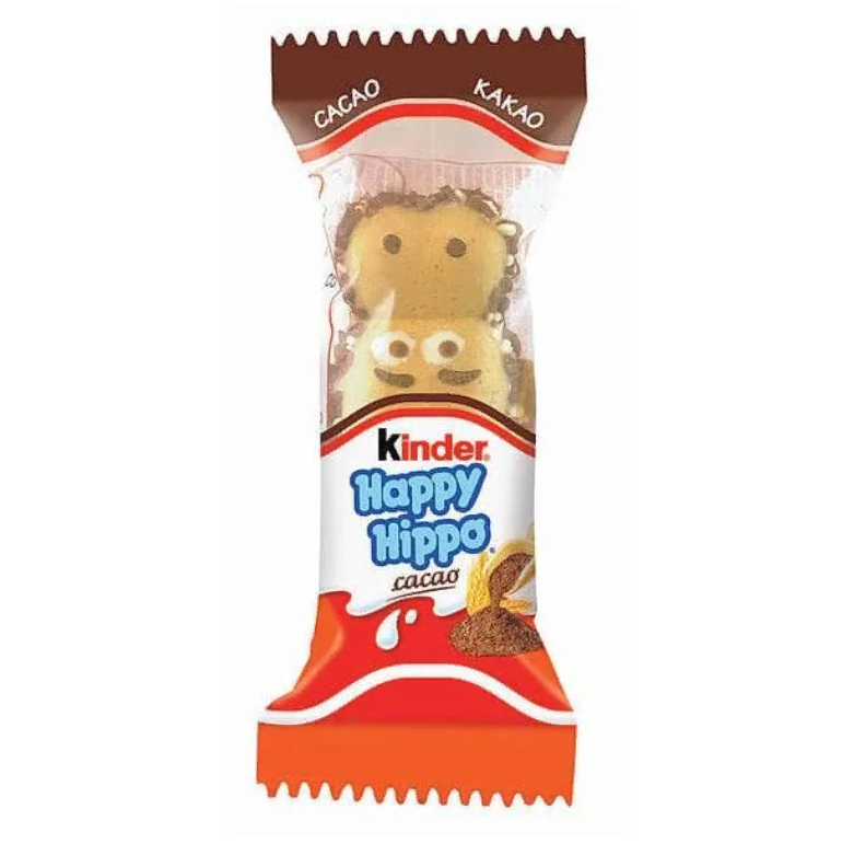 Вафли Kinder  Happy Hippo Cacao Einzelstück   20,7гр