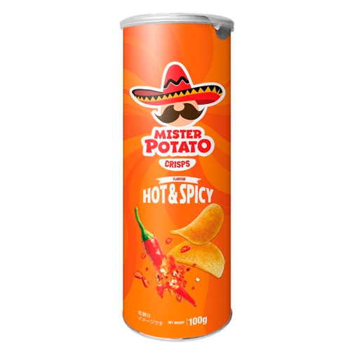 Чипсы картофельные Mister Potato с острым и пряным вкусом   160гр