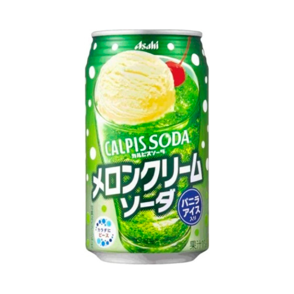 Газ.напиток Asahi Calpis Soda Melon Cream Soda   350мл