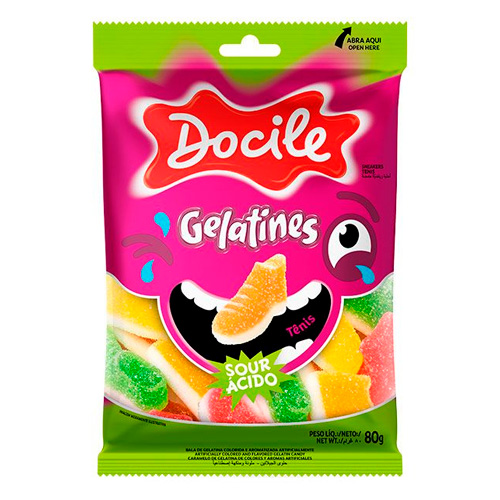 Жев.мармелад DOCILE Sour Sneakers   80гр