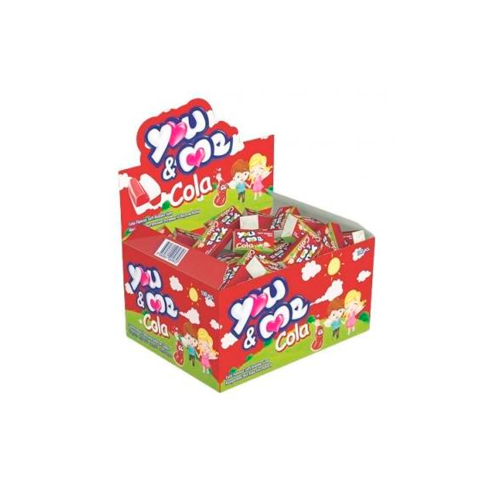 Жевательная резинка You & Me Cola (коробка) 100шт по 4гр.
