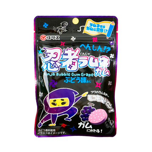 Жев.резинка Coris Ninja Bubble Gum Grape   25гр