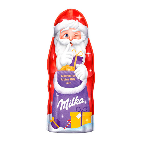 Шоколад фигурный Milka Weihnachtsmann Alpenmilch Санта   90гр