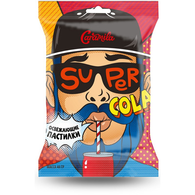 Пастилки Caramila освежающие Super cola   40гр