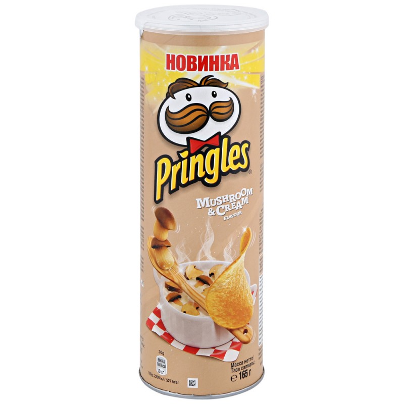 Чипсы Pringles Грибы в сливочном соусе   165гр