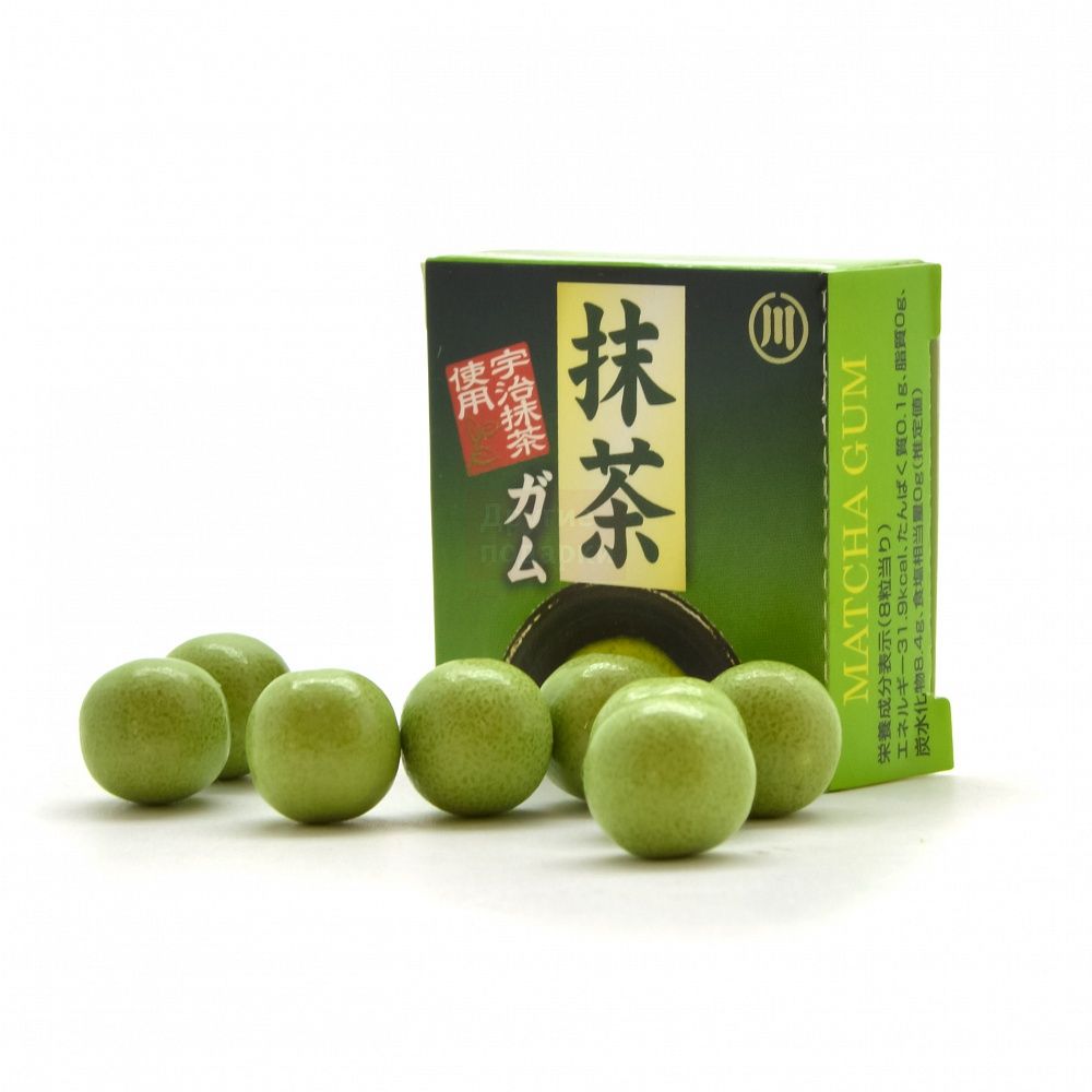 Жев.резинка Marukawa Matcha (чай Матча) в виде шаров 11,1г