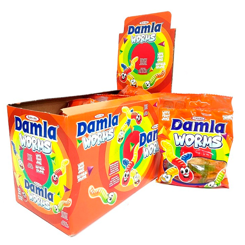 Жевательный мармелад Damla Gummy Червячки 80гр
