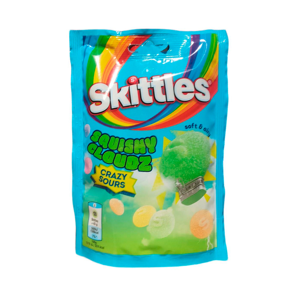 Драже Skittles Squishy Cloudz Crazy Sour   94гр