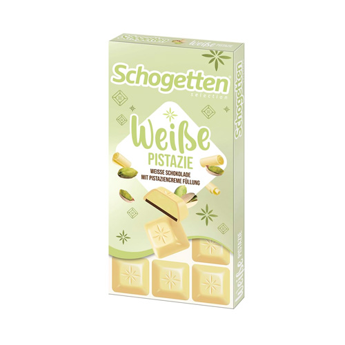 Шоколад Schogetten White Pistachio   100гр