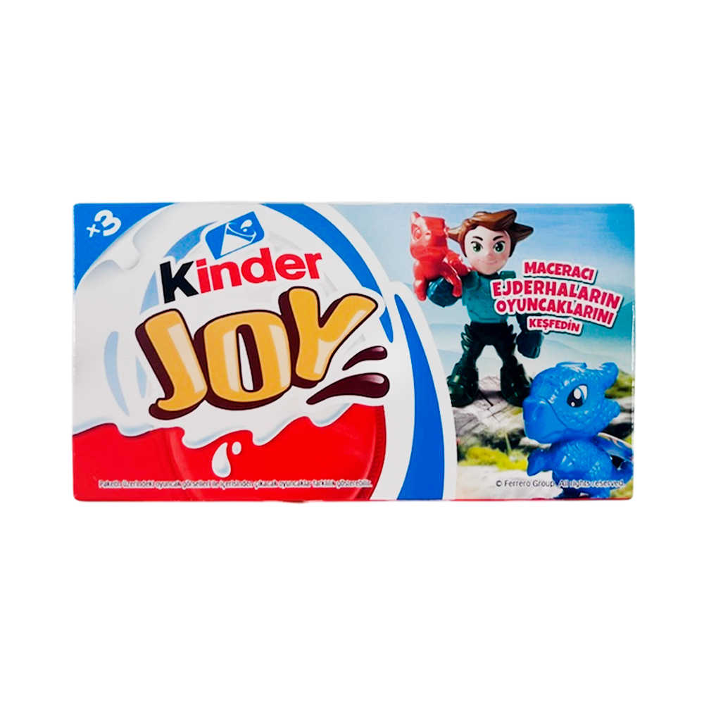 Шоколадное яйцо Kinder  Драконы 3х20 гр  60гр