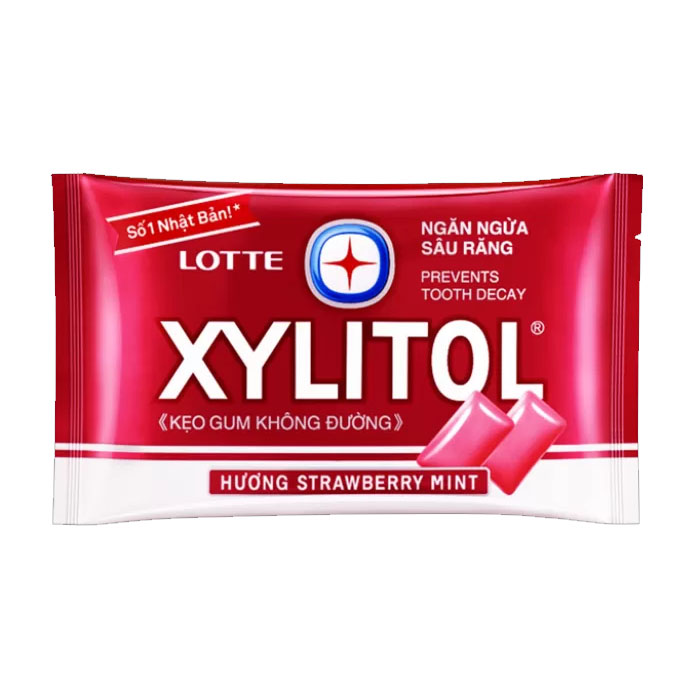 Жевательная резинка Xylitol Strawberry Mint (блистер)11.6 гр Япония
