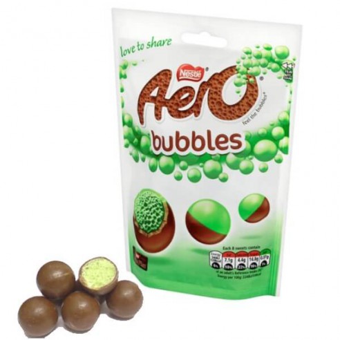 Nestle Aero Peppermint Bubbles Bag 92g Великобритания