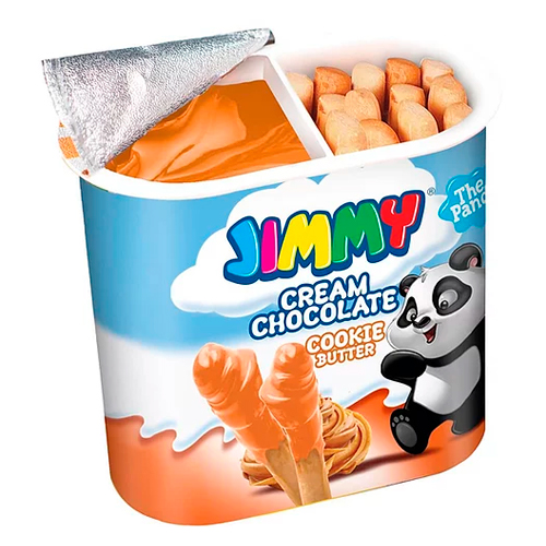 Бисквитные палочки с пастой Jimmy Cream (Бисквит) 55гр.