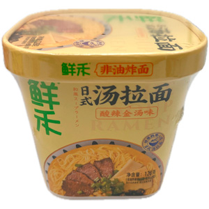 Лапша Wangbaiji в густом бульоне со вкусом кисло-острого золотистого бульона   92гр