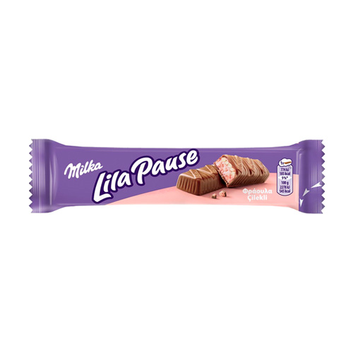 Батончик Milka Strawberry  Lila Pause  34гр