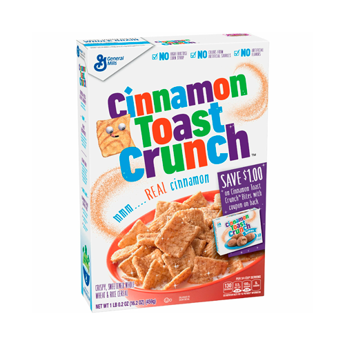 Готовый завтрак Cinnamon Toast Crunch с корицей 340гр.