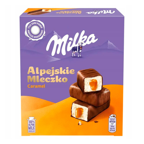 Конфеты Milka Alpine Milk Сaramel   350гр