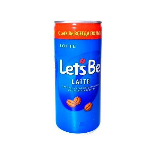 Кофе let's be в банках 175 мл. Latte