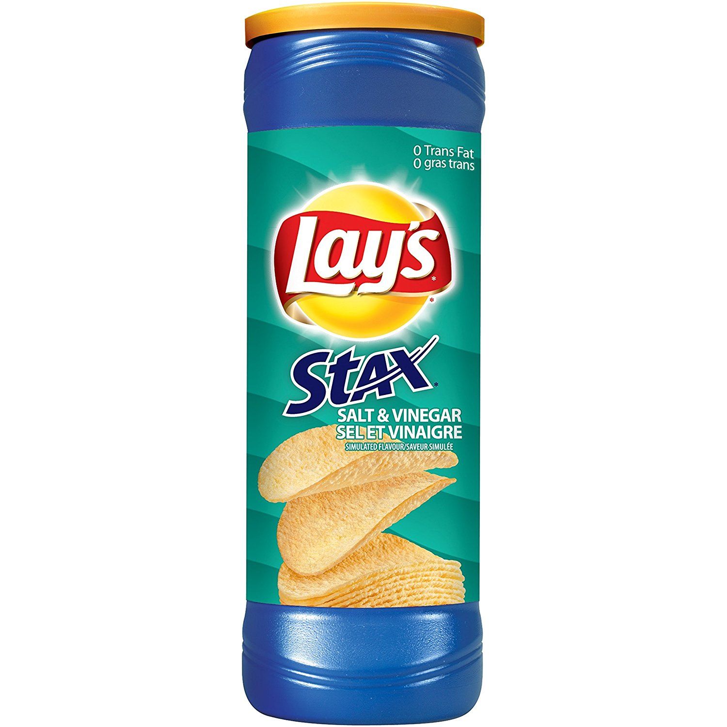 Чипсы Lay's Stax Salt & Vinegar в тубе   155,9гр