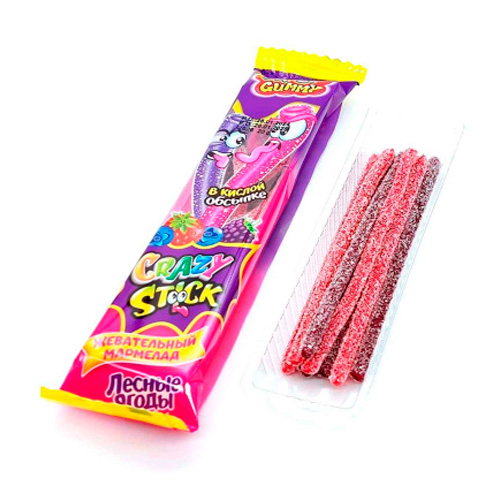 Жев.мармелад Crazy Gummy со вкусом лесных ягод   20гр