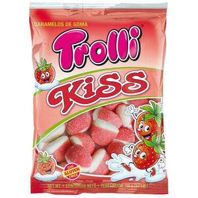 Мармелад Trolli 100г Клубничный поцелуй