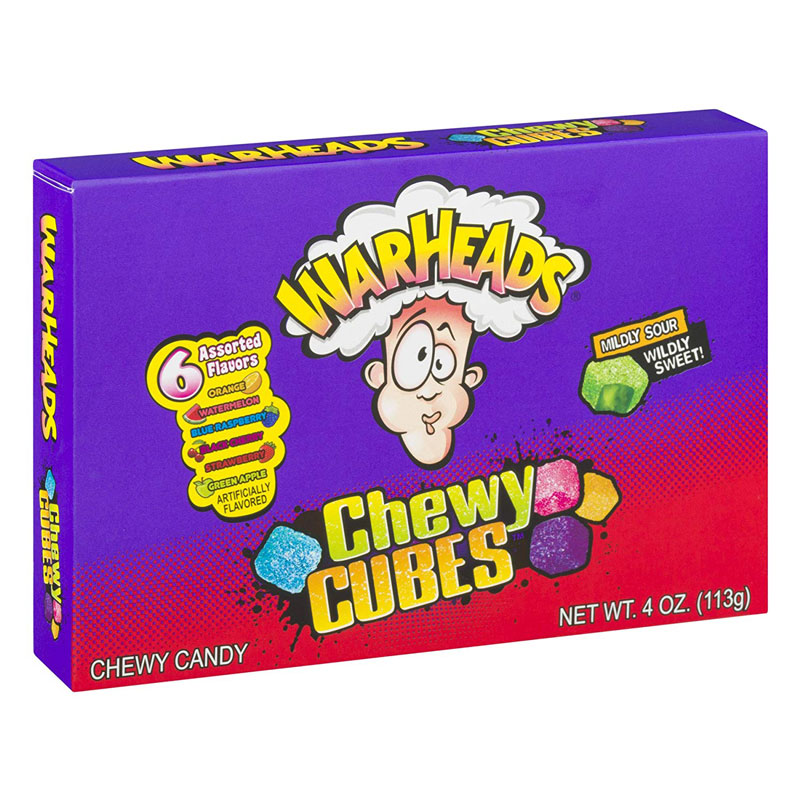 Конфеты Warheads Кислые кубики   113,5гр
