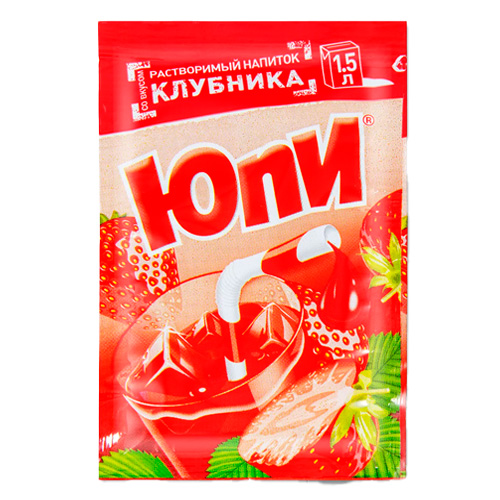 Растворимый напиток Yupi Клубника    12гр