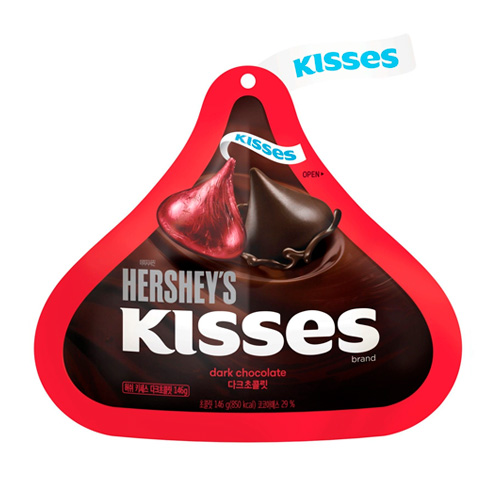 Конфеты Hershey's Kisses темный шоколад, 82гр
