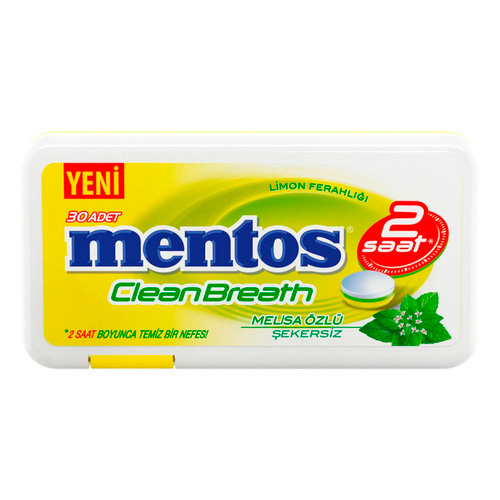 Конфеты Mentos 2Н Fresh Lemon & Melisa  21гр