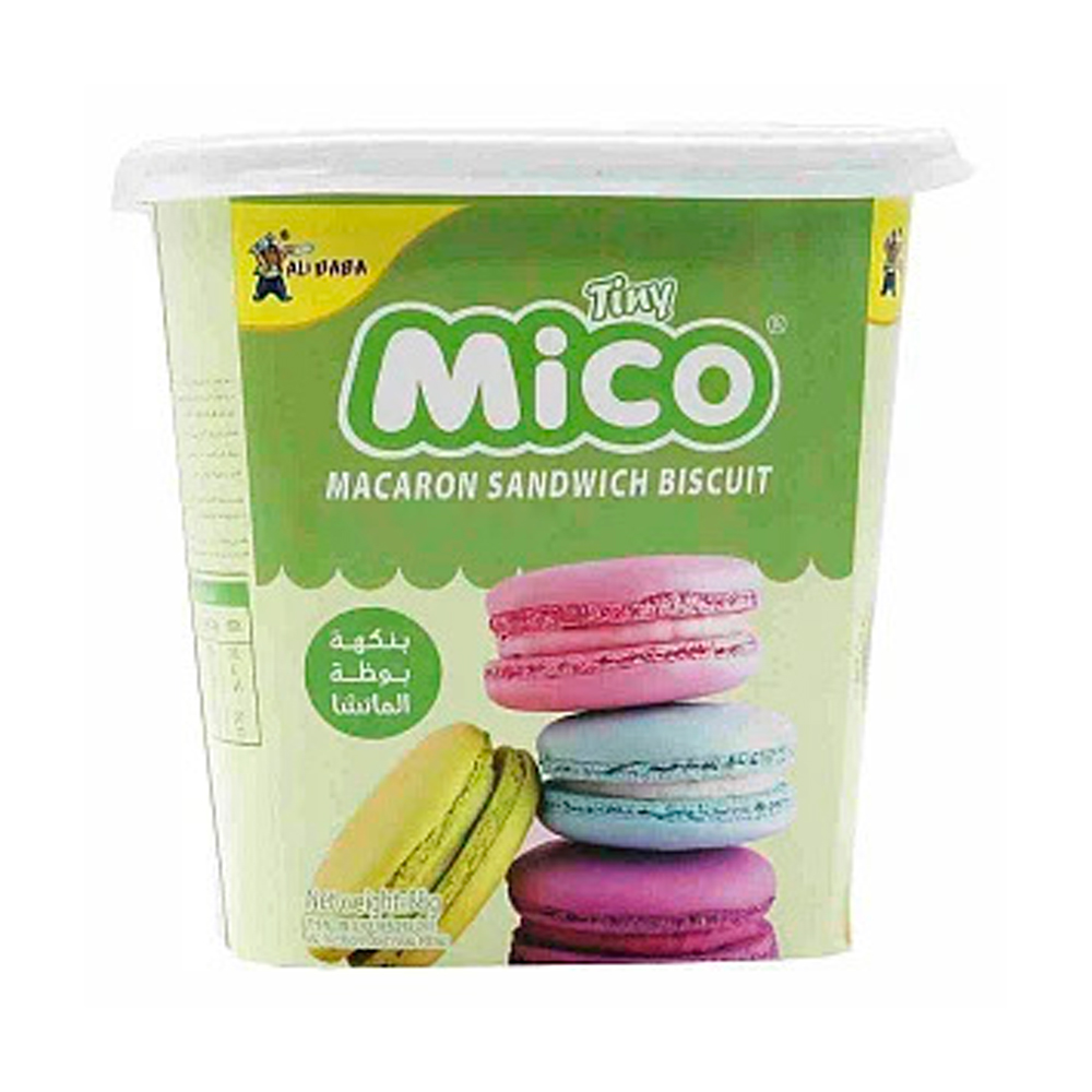 Печенье Tiny Mico Macaron Sandwich Ice Cream Matcha   88гр