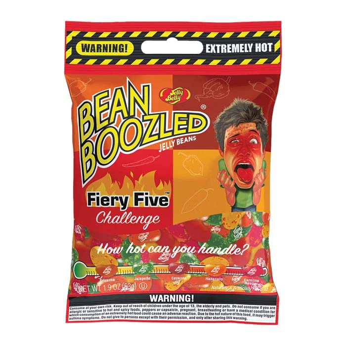 Драже Jelly Belly ассорти Bean Boozled Flaming Five  пакет 54гр