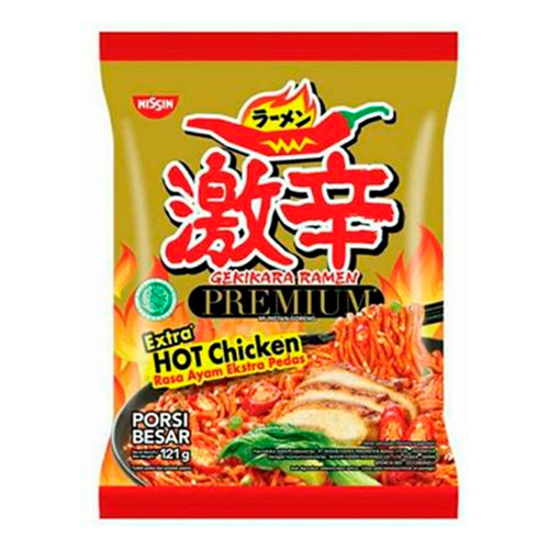 Лапша Nissin Extra Hot Chcken   121гр