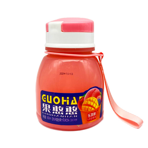 Фруктовый напиток LEQIBIN с кусочками желе со вкусом персика м  600мл