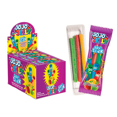 Жев.мармелад JOJO Jelly Sour Stick Tutti Frutti   20гр