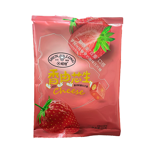Конфеты Shun Long Cheese Клубника 20гр.